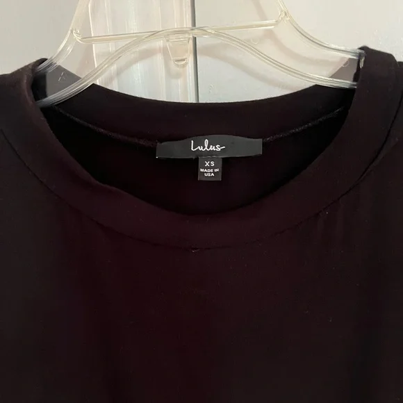 Black mini tshirt dress from Lulus. - Picture 2 of 4